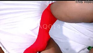 Amateur roommate bends over for big cock fucking in dorm