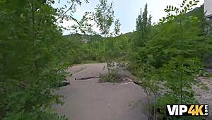 What inhuman fucking echoes in this Vip4k scene with the brunette teen?