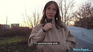 public agent - hot venezuelan babe sucks and fucks for cash