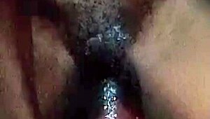 horny teen 18+ destroys pussy in dark