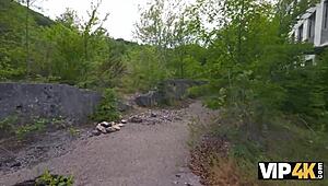 What inhuman fucking echoes in this Vip4k scene with the brunette teen?