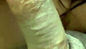 Watch this horny Filipina MILF maid devour a cock and swallow the load!