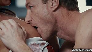 Lexi Foxy and Ryan McLane enjoy hardcore fucking with deepthroat, rough action, and monster cocks leading to orgasms