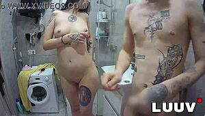 luuv tattooed alice and lucien film morning bathroom routine for subscribers