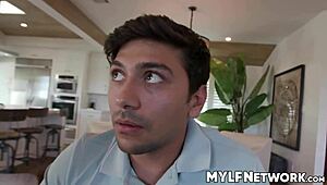 Max and Nade get 18+ help from teacher to sharpen their tools in garage