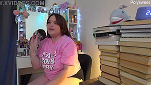 Russian actress shoots solo backstage video 😏