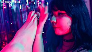 Small feet tickling submission domination