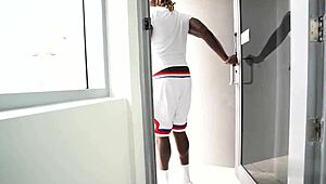 Ebony dicksucker mena carlisle swallows her stepbrothers massive dick, oh god it's so big