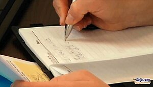 sexy young 18+ doctor gives blowjob and gets pussy fuck from horny old man 😏