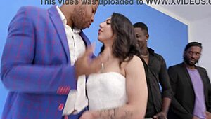 Lena Coxx slammed in wet 4on1 BBC gangbang with ATM, DAP, and rough manhandling 😈💦