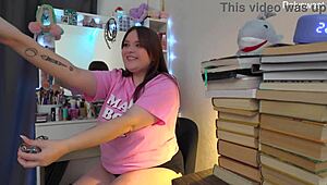 Russian actress shoots solo backstage video 😏