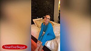 Eve Sweet Plays With Her WET PUSSY In Glasses