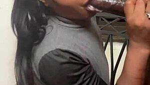 she sucked my big black cock sloppy and made me cum fast