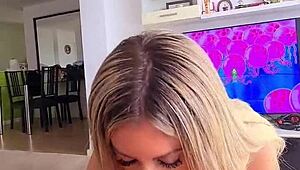 Hot Blonde Loves To Deepthroat A Huge Cock Blowjob Compilation!