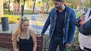 Christen Courtney Feels Intense Pleasure In 3 On 1 DP With Gagging And Cum