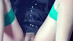 Silk Stocking Mature Wife Vibrator Masturbation Climax!