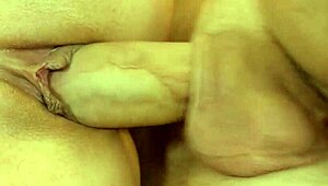 Redhead Girlfriend Rims Shaved Pussy in Kitchen Morning