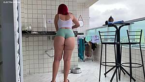 Hired maid got horny for me 😈