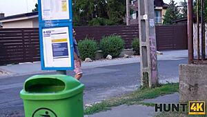 Tourist Watches Blindfolded GF Fucked Missionary by Homeowner for Cash