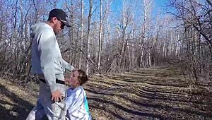 Curvy Babe Fucked in Public Shower and Camp