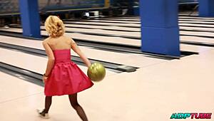 francesa hunting cocks at the bowling alley - who's gonna fill her up next??