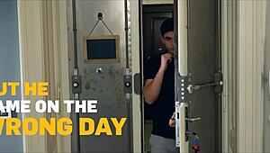 That teacher finally enjoyed her pussy work with the boy