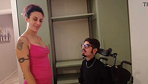 francesca takes submission lessons from disabled coach - preview - full video on sheer