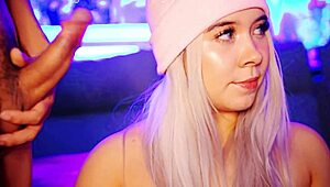 valentina, the naughty blonde, begs for her mouth to be used by multiple cocks every day