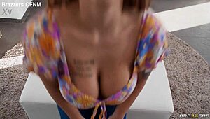 Jennifer Mendez and Thayana Babyy with big titties engage in interracial group sex, including blowjobs, doggystyle, and squirting.