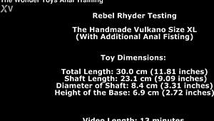 Rebel Rhyder Testing Handmade Vulkano Size XL Anal Fisting