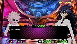 In the game recording, she starts with a BLOWJOB, moves to 69, then intense DOGGY STYLE fucking, bending over for cum.