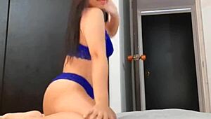 hot latina milf with big ass burns with desire