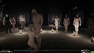 i'm playin angels awakening part 11 with all the hot group action and anal fun