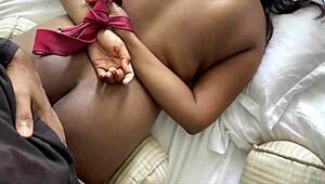 I feel intense emotion watching this Indian desi bhabhi get her pussy roughly fucked with fingering and anal