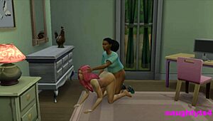 what happens when she catches her futa roommate stroking?