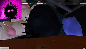 this misty roblox slut rides that monster bbc like a total whore in cowgirl till cum