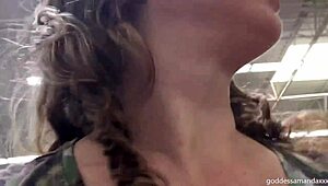 Mistress commands you follow her sweaty socks and sneakers in public fetish walk.