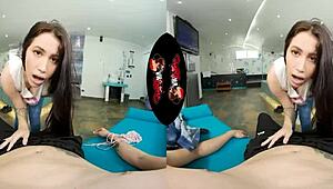 yo, this big ass latina gets pounded hard in vr pov reality assfucking