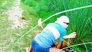 desi bhabhi sneaks steamy outdoor sex deep in jungle