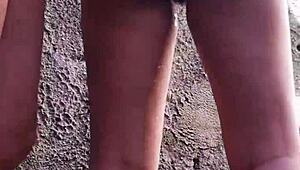 wanna watch me get anal creampied by neighbor in backyard shower?