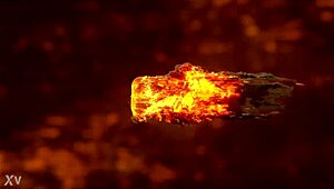 Babe Kitsune Liss gapes ass on Leo Casanova's monster cock uncensored backstage