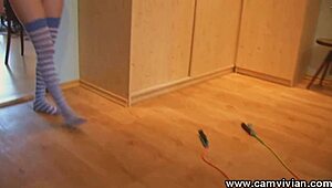 oh man my big tits bounce so much skipping rope topless...