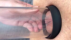 Vacuum Swells Pussy Then Fingers Fuck Tight Juicy Hole