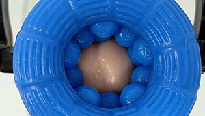 Watch this guy demonstrate the rubjoy robot fleshlight sex toy in action