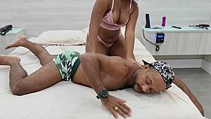 brazilian bbw chubby with fat pussy rides monster bbc interracial anal creampie doggystyle