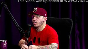 nerdy latina teen in see-through red teases with vibrator after bathroom fuck confession