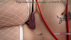 les dom teacher spanks and binds bratty students in garage threesome