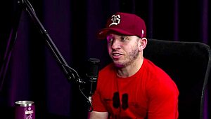 nerdy latina teen in see-through red teases with vibrator after bathroom fuck confession