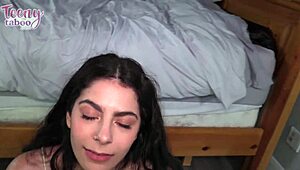 Angel Gostosa's thick ass bent over for stepdad creampie pounding!