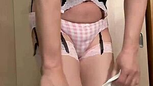 Tennis Club Girl Trained with Panties Anal Plug Nipple Torture